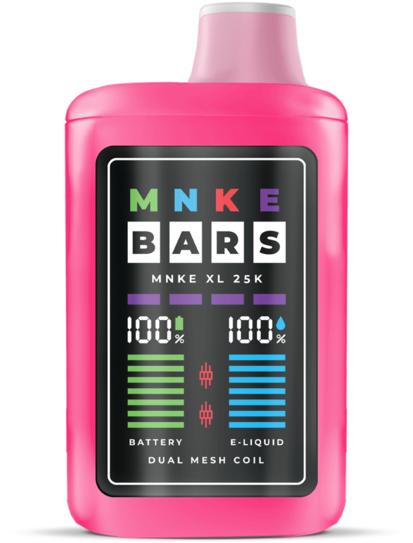 MNKE Bars 25K Strawberry Cake 0MG